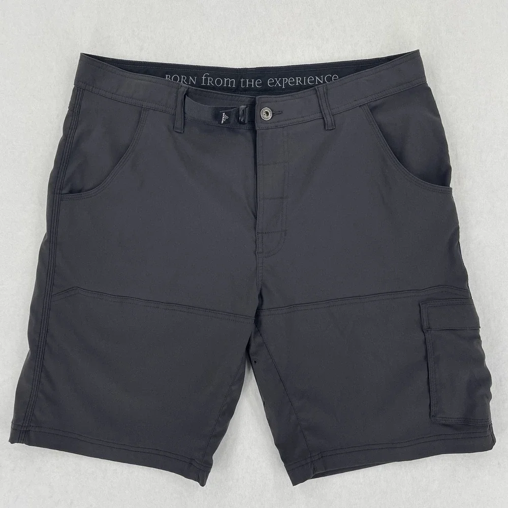 Prana Stretch Zion Shorts Men's 36 Gray Cargo Utility 10